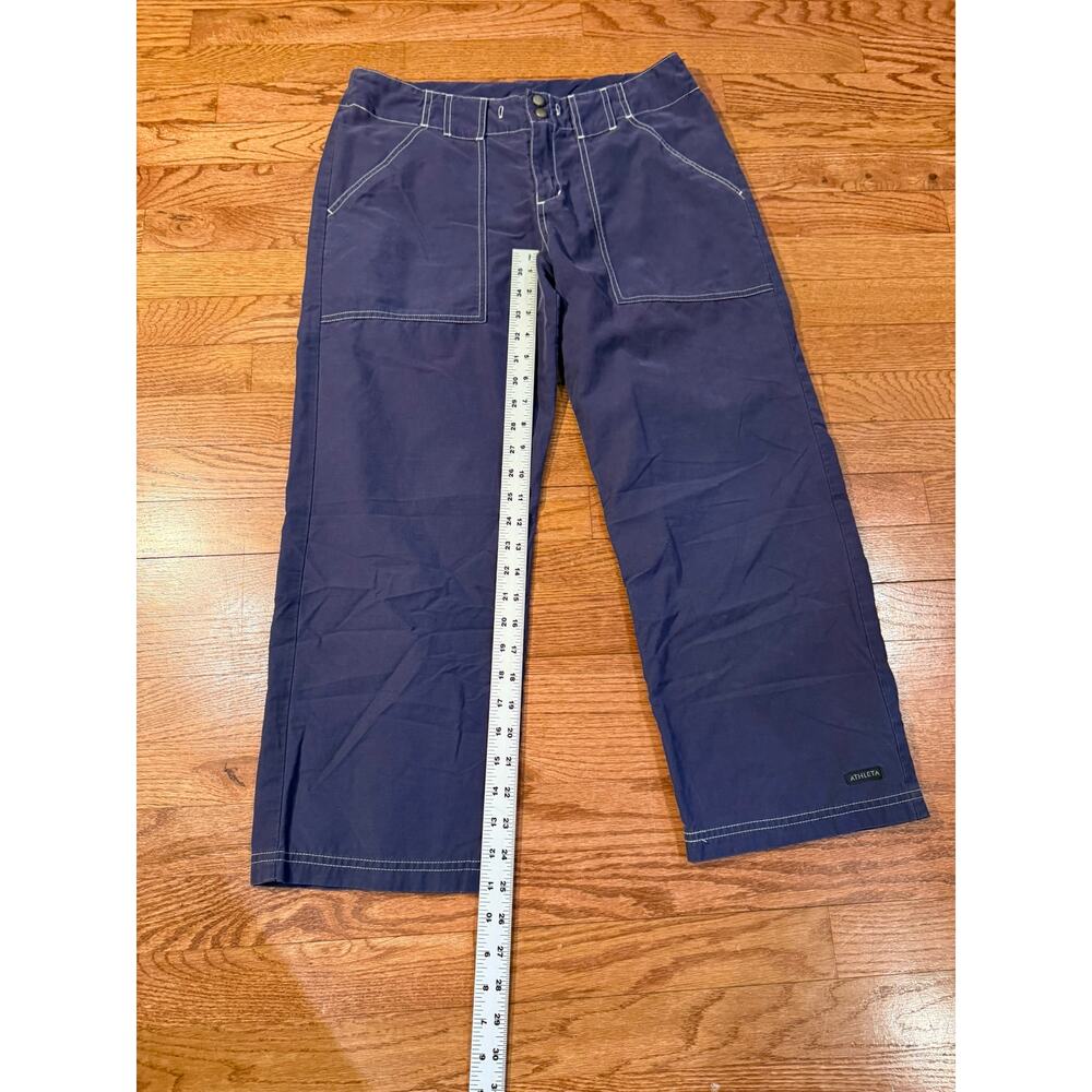 Athleta Women’s Wide Leg Cropped Pants Purple Size 8 - Picture 6 of 8